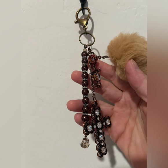 Bag Charm - Don’t Cross Me - Handcrafted Small - Picture 2 of 8